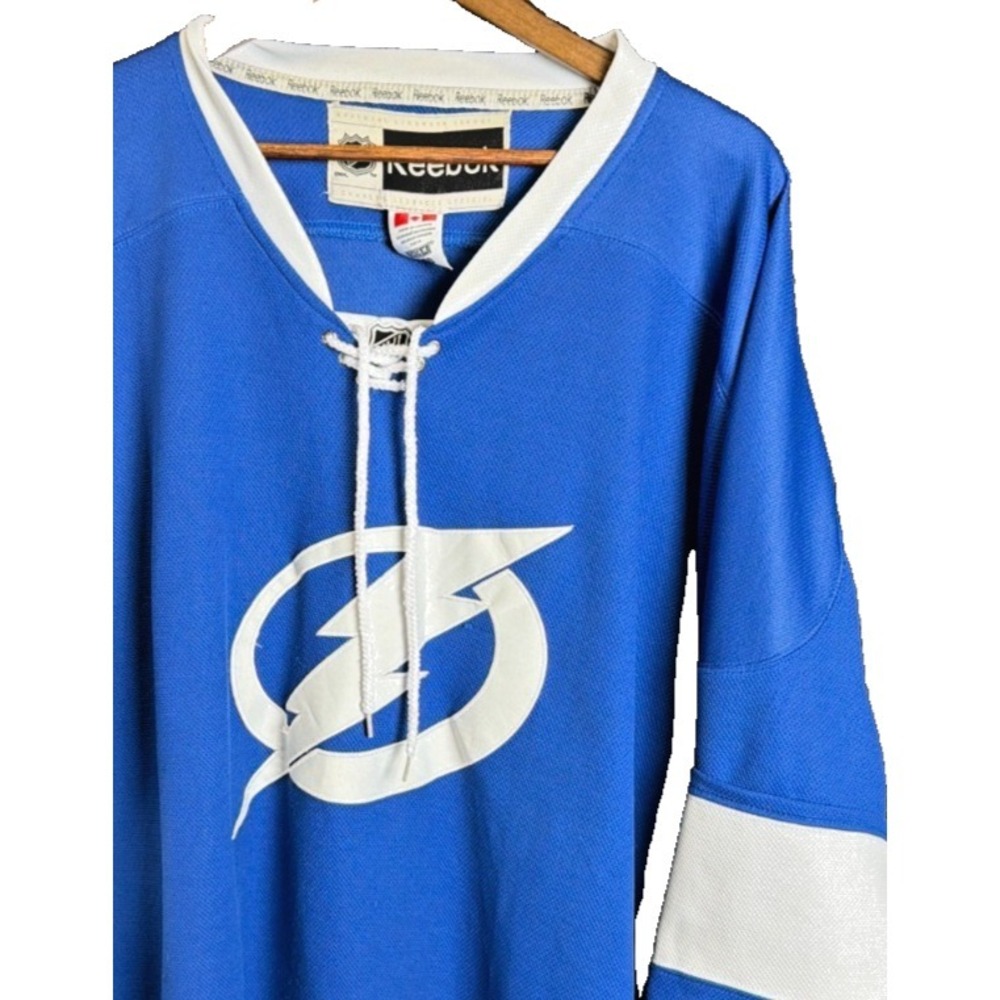 Reebok Tampa Bay Lightning NHL Hockey Jersey Sewn Made in Canada Size 60